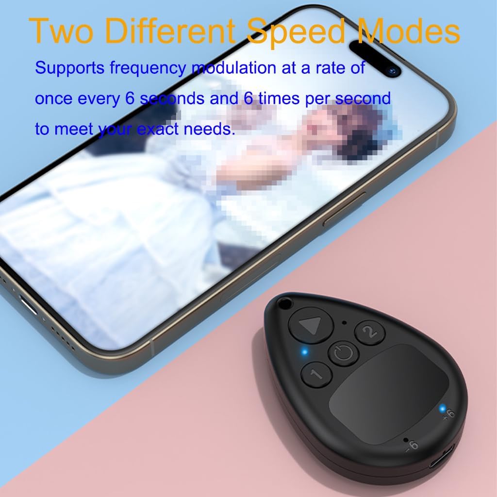 Wireless Auto Clicker for Phone, Adjustable Speed Silent Screen Tapper – No Root Needed, Bluetooth Physical Clicker for Android & iOS Mobile Games, Apps & Live Streaming
