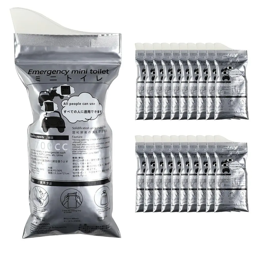 Moodooy Disposable Emergency Urinal Bag, Portable Camping Pee Bags, Travel Pee Bags, Traffic Jam Urine Bag, Portable Travel Toilet, Vomit Bags for Men Women Kids, Camping Supplies
