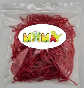 MiMa MiMa Assorted Gummy Candy - Fruity, Chewy Candy in Fun Shapes - Bulk Bag for Parties, Snacks & Gifts - Strawberry Shoelaces 1lb