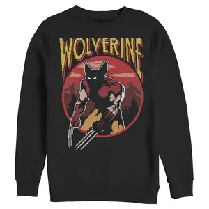 Men's Marvel X-Men Pixel Wolverine Sweatshirt