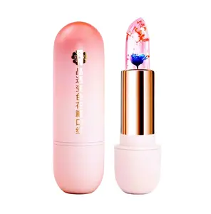 Juicy Temperature Color Changing Lipstick, Moisturizing Flower Lip Balm, Hydrating Glossy Lip Gloss for All Occasions Makeup