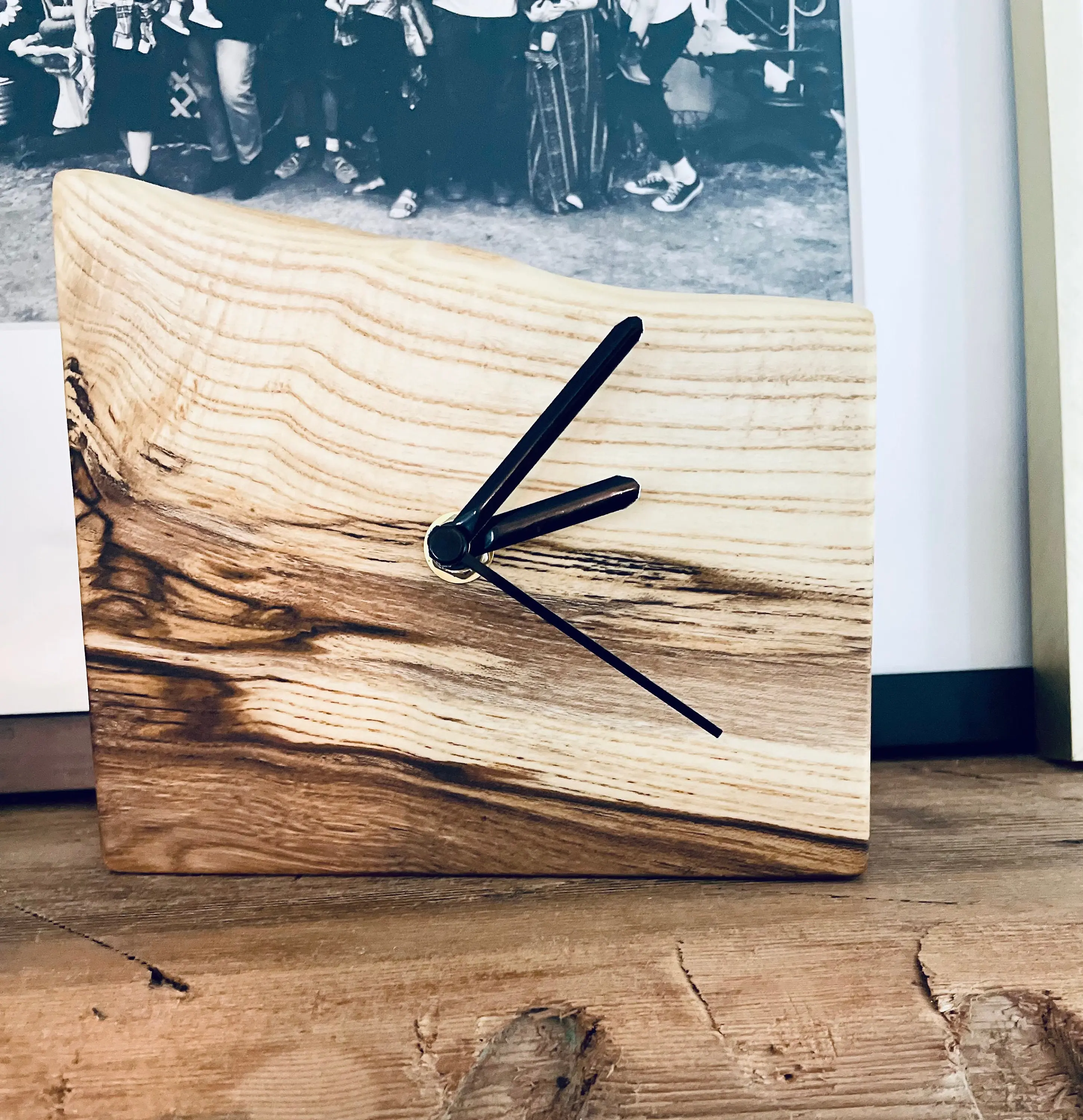 Solid Wood Desk Clock,  Wood Table Clock, Mantel Clock, Gift Clock