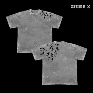 Retro Heavy Limited CURSE MARK Naruto Anime Double Printed Vintage  Washed Unisex Oversize Anime Manga Washed Heavyweight Cotton T-shirt, Gift For Anime Fan Lover