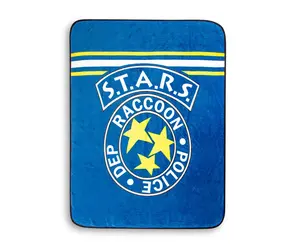 Resident Evil S.T.A.R.S. Raccoon Police Department Fleece Throw Blanket