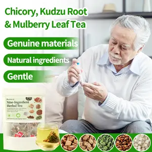 KANGLAI Chicory and Mulberry Herbal Tea Ready to Eat Convenient Beautify & Nourish | Orange Peel & Chrysanthemum –Cool Relief from Heat| 12 Tea Bags Healthy Vegan