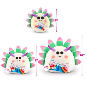 Snackles Licensed S3 14 inch (Jet Puffed) Sea Leaf Slug Plush, Soft Stuffed Animal Toy by ZURU