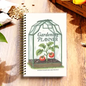 Garden Planner - Cultivate a Successful Garden with This 116-Page A5 Journal, Includes Layout Planners, Seed Logs, and Harvest Records, Lay-Flat Twin-Wire Design with 100gsm High-Quality Paper