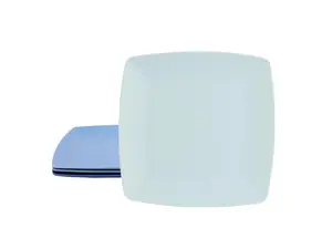 Gibson Home Grayson 4 Piece 8.5 Inch Square Melamine Dessert Plate Set in Assorted Blue