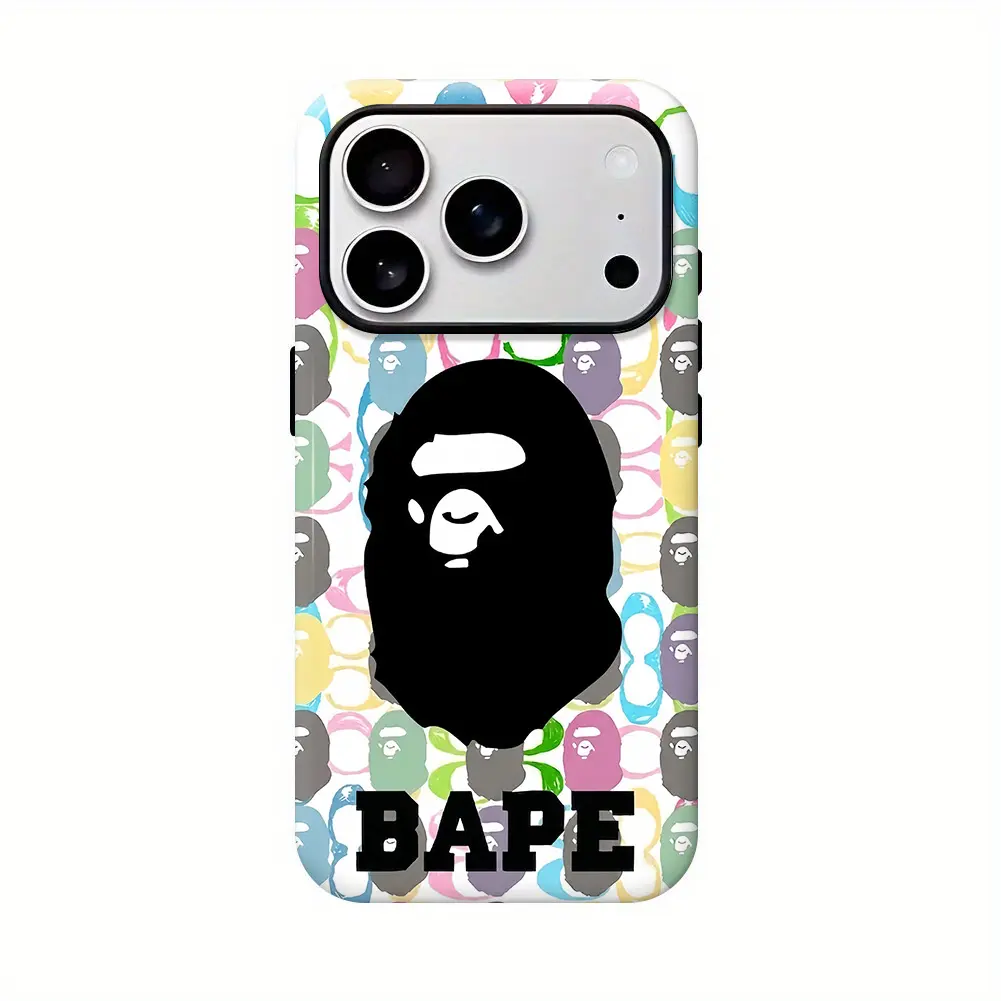 Bape Milo Galaxy Camo Protective Y2K Streetwear Phone  Protective Cover for iPhone11 - 17 Pro Max