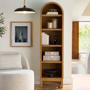 Versatile Narrow Arch Bookcase, Perfect for Displaying Books and Decor Items