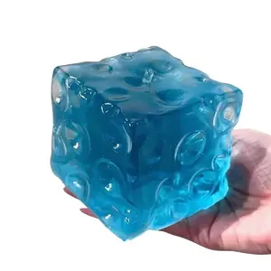 Chiboki Large Cheese Jelly Vaseline Stress Relief Toy - Non-Retractable, Malleable, Moldable Unisex Squeezy Stress Relief Toy - Wellness Support Desktop Ornament, Ideal Office Decompression Favor, Wellness Support Stress Relief Toys