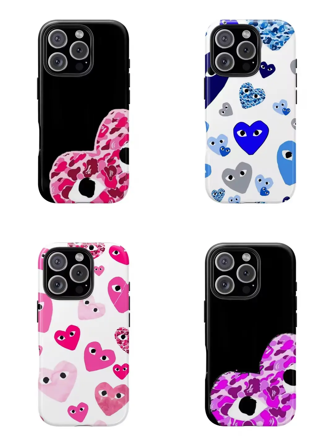 Luxury Fashion Play Cherish Phone Case For iPhone 16 15 14 13 12 11 Pro Max Plus Parody Cover