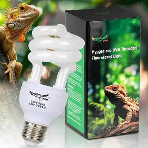UVB 5.0 13W UVA UVB Reptile Light Bulb UVB Lamp for Turtle Frog Snake Chameleon Ball Python Iguana Tank