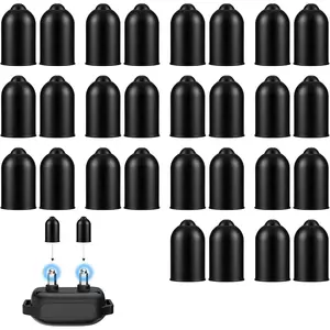 30 Pcs Dog Shock Collar Rubber Tips Anti Bark Collar Caps Training Collar Replacement Silicone Covers Conductive Rubber Prong Sleeve Extra Contact Points for Puppy Dogs Stop Barking