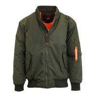 (Flight Bomber Jacket) Olive