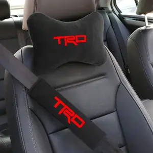 Fashion Car Seat Belt Shoulder Pads, Cervical Spine Cushion Headrest Neck Pillow, Auto Accessories for Toyota Trd Camry Rav4 Land Corolla Levin 86 Yaris Aygo Hilux
