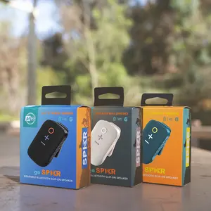 MEE audio goSPKR Wearable Clip-on Bluetooth Speaker with Built-in Speakerphone