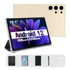 New 10.1-inch tablet, Android 12 system, 4GB RAM + 32GB storage, 4000mAh battery, 8-core processor, 2MP + 5MP camera, supports Wi-Fi, 4G, Bluetooth, and Dual SIM