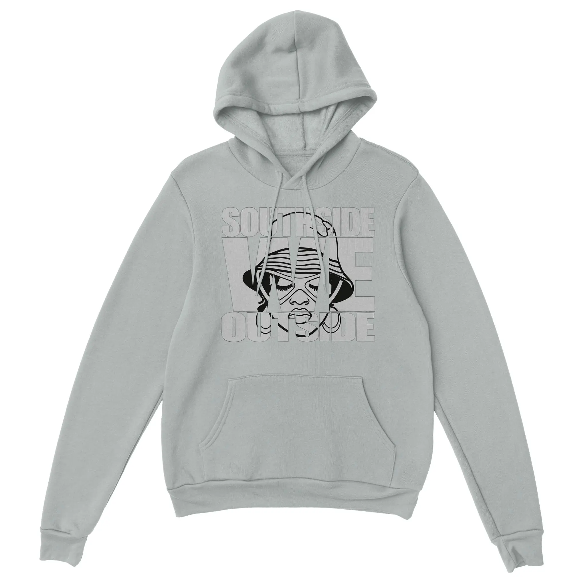 Woman's Southside We Outside Fashion Frames Bucket Pullover Hoodie