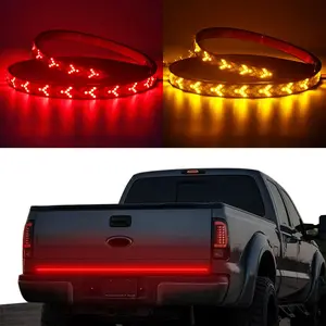 【1Pack 60" LED Waterproof Tailgate Light Bar】Full Function Brake, Reverse, Amber Turn Signal, 12V DC Universal Fit for Pickup, Trailer, SUV, RV, Van, LED Work Light Strips, led lights for cars Led Backlights Underglow Car