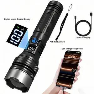 【Fast Shipping】Portable Flashlight 2200 Lumens Zoomable Wide-Angle to Spotlight Dual Mode Compact Dual Sizes Camping & Emergency Use Dry Environment Design