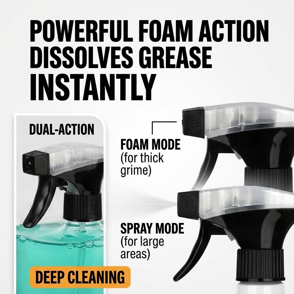 Nuan Multi-purpose cleaning spray: Multifunctional Cleaner 300ml | For Kitchen, Bathroom, Car Interior & Exterior | Removes Dirt, Water Stains & Dust, Easy to Use