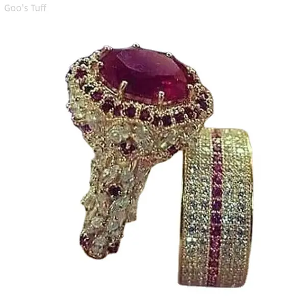 Women ring jewelry diamond studded band full pave crystal statement ring new trendy European ins full rhinestone band glittering bold elegant design for dating party daily wear