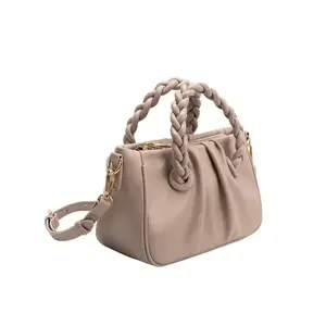Gracelyn Recycled Vegan Crossbody Bag in Nude