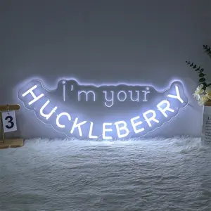 I'm Your Huckleberry Neon Sign Western Movie Themed Neon Sign, Adjustable Bedroom Decor, Tombstone Gifts, Perfect Gift for Father's Day