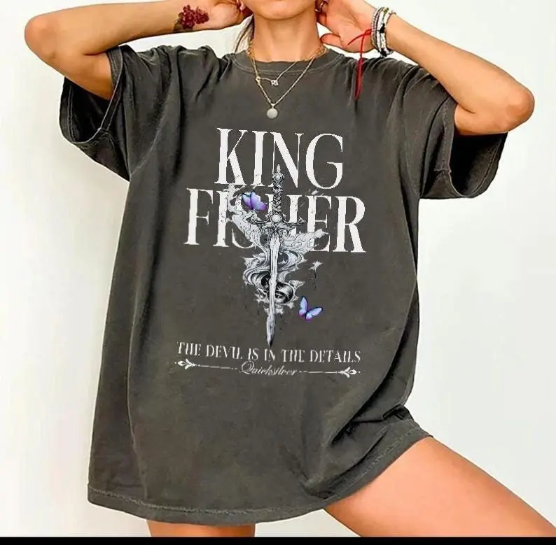 Quicksilver Kingfisher Shirt, Fantasy Bookish Shirt, Quicksilver Callie Hart Shirt, Saeris Fane Kingfisher Inspired, Quicksilver Fan Shirt