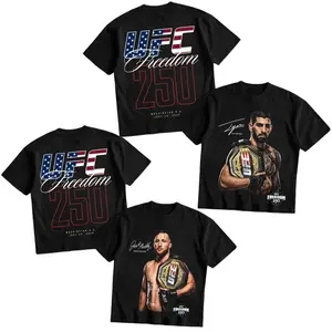 UFC 250 Years Freedom Justin Gaethje vs Ilia Topuria Shirt, UFC Fighters T Shirt MMA Fan, UFC MMA Shirt, UFC Champions Sports Shirt, Gift for Him