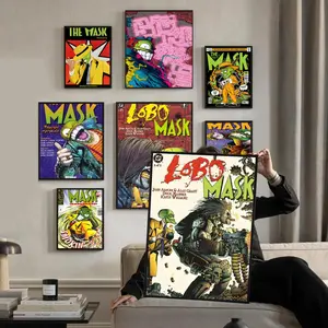 Classic Hero Comic The M-Mask Anime Design Poster HD Waterproof Sticky Wall Art | High-Quality Aesthetic Print for Living Room, Bedroom, Bathroom & Hallway Decor | Trendy & Easy-to-Apply | Durable Gift Idea for Home Decoration