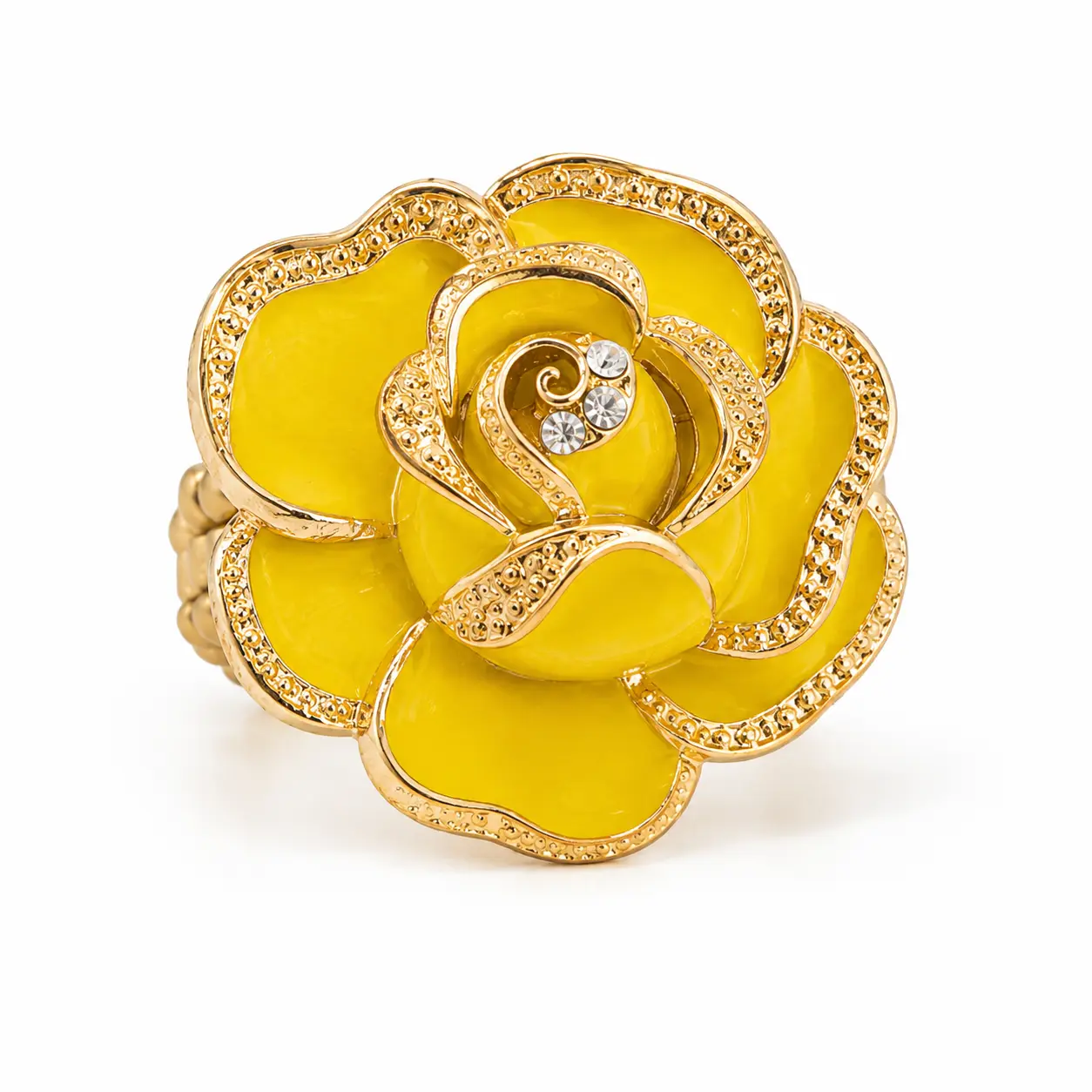 Golden Bloom Stretch Ring