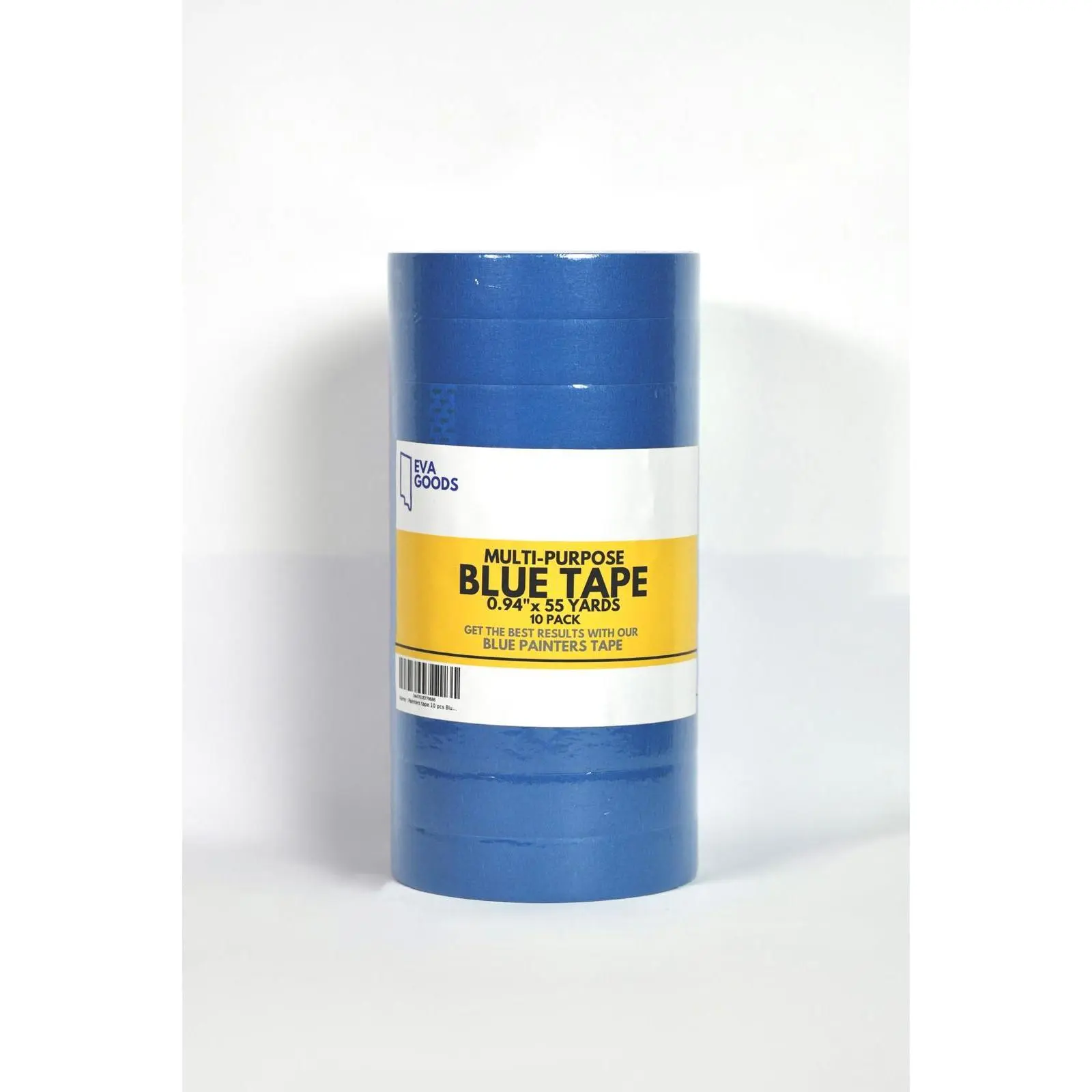 10 Pack 0.94 inches - Blue Masking Tape for Outdoor and Indoor Use, Medium Adhesive, Smooth and Clean Edges