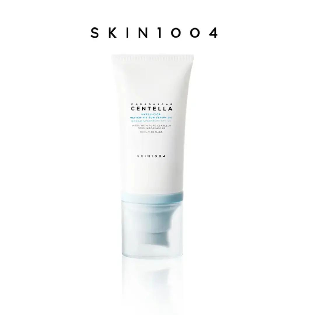 [SKIN1004] Hyalu-Cica Water-Fit Facial Sun Serum UV 50ml (OTC) - Lightweight, Watery-Creamy Texture, Daily Use, Sensitive Skin, Korean Sunscreen