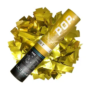 Gold Metallic Confetti Handheld POP Cannon (12")