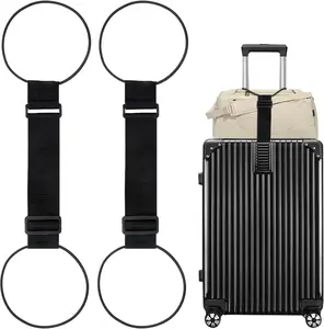 1PCS Luggage Straps Bag Bungee, Luggage Straps for Suitcases Attaching Extra Bags Purse to Suitcase Handle Spinner Carryon Handbag Backpack Travel Airport Travel Essentials for Suitcases Add a Bag