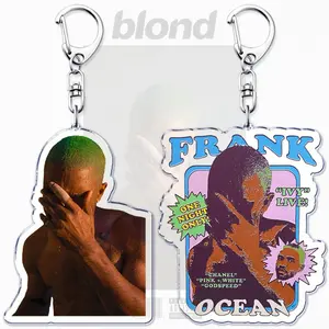 Frank Ocean Keychains Unique Design with One Night Only & Ivy Live Features No Warning Applicable for Fans Distinctive Accessory