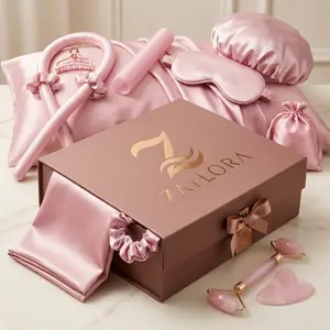 13pcs Sleep Hair Styling Tool Set, Includes Heat-free Curling Kit, Curlers, Sleep Mask, Facial Massagers, Curling Bangs Magic Tool, Easily Create Natural Curls - Ideal For Curly Hair And Facial Care, Perfect Valentine'S Day Gift