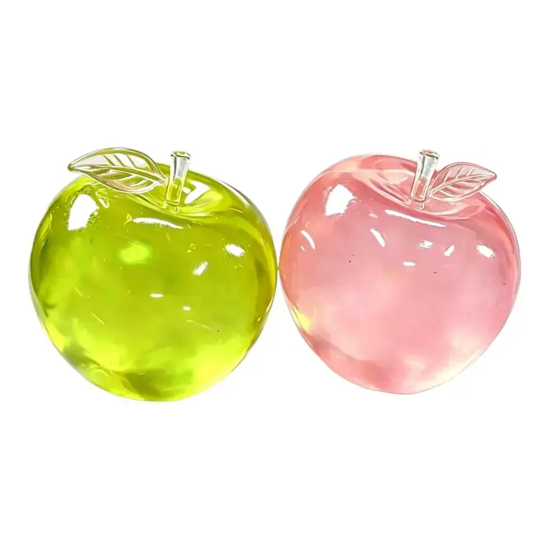 Apple Squishy Toys 2-Pack, Soft Squeeze Stress Relief Set for Adults & Kids, Super Slow-Rising Mochi Sensory Fidget, Calming Anxiety Toy Stress Reliever for Desk & Travel, Birthday Party Gift