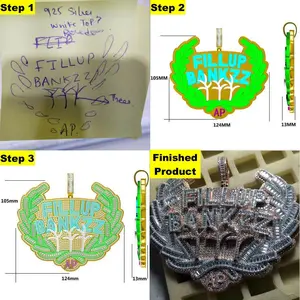 Custom Made Pendant, Ring Or  Necklace - Any Logo, Image Or Design - Handmade By Our Veteran Jewelers In ITALY - TAKES 4-6 WEEKS TO MAKE