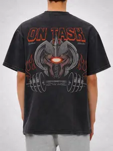 OSRS Zuk Gym Shirt, RuneScape Inspired Inferno Workout Tee, Oversized Acid Wash Graphic T-Shirt, Gaming Fitness Streetwear Gift for Him