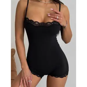 Lace Trimmed Camisole Bodysuit