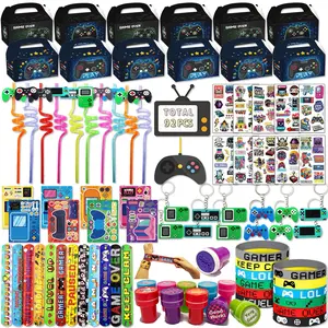 92Pcs Game Party Favors Gifts Box, Game Birthday Party Decorations,Game Party Supplies Toys School Classroom  Student Prizes, Treasure Box Pinata Goodie Bag Stuffers,Birthday Supplies Treat Gift,Party Gift Packs,Supplies for Classroom Prizes