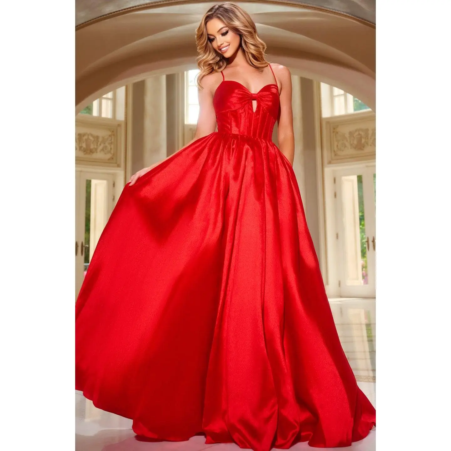 Jovani -43199 Sweetheart Prom Ball Gown with Corset Back