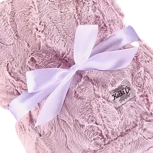 Keiki Co Plush Throw Blanket – Blush Bella (40" x 57")