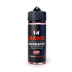 Nano Polymer Adhesive - Ultimate 3D Printing Bed & Build Plate Adhesion - No Mess, Non-Toxic, Works for PLA, ABS, PEI, PEEK, Nylon, PC and More. Easy Application, Easy to Clean!