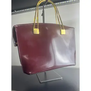 Pre-owned Leather Shoulder Bags Vintage Celine Patent Handbag