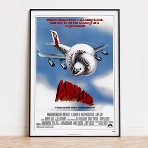 Airplane! - Movie Poster |  | High Quality Ready To Print