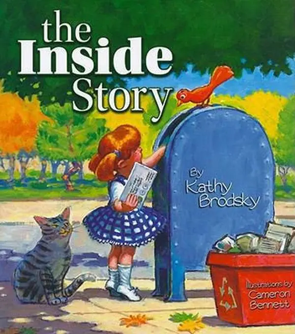 Used Hardcover Book - The Inside Story by Kathy Brodsky (English) - Adventure, Envelope, Change, Growth, Interactive Educational Reading Material for Office/School Supplies, Illustrated